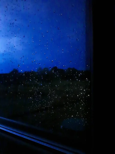 Краплі Дощу Вікні — стокове фото