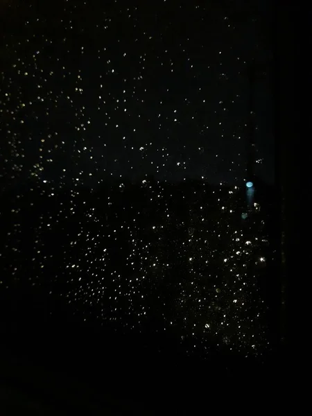 Krople Deszczu Oknie — Zdjęcie stockowe