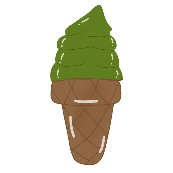 Зеленый Чай Мороженым — стоковое фото