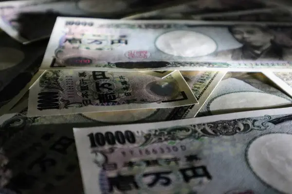 10.000 yen 'lik yakın plan.