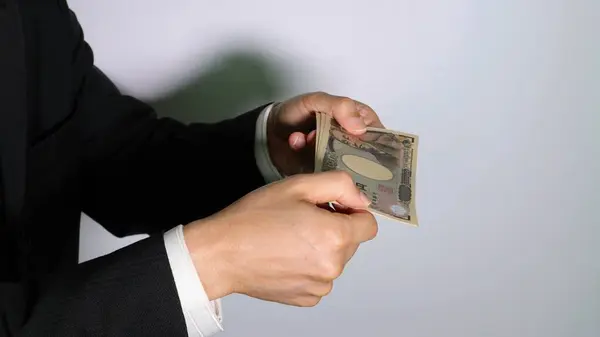 Paralı kişiye yakın çekim