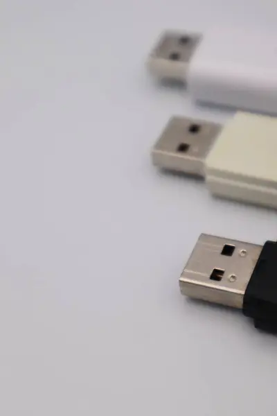 USB belleğine yakın plan