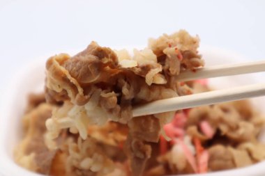 Japon sığır eti kasesine yakın çekim