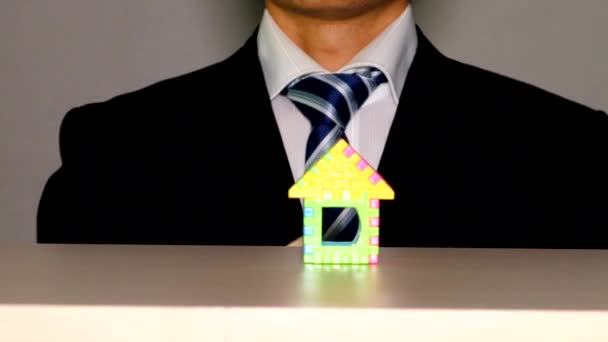 偿还住房贷款的图像 — 图库视频影像