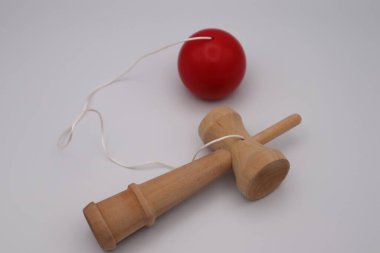 Japon kendama 'nın yakın çekimi