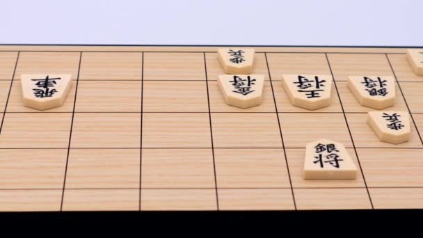 Eine Person Die Shogi Spielt — Stockvideo