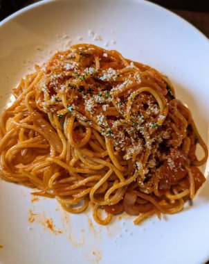 Napolitan Japon restoranına yakın çekim