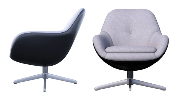 办公和工作空间用单色现代扶手椅 — 图库照片