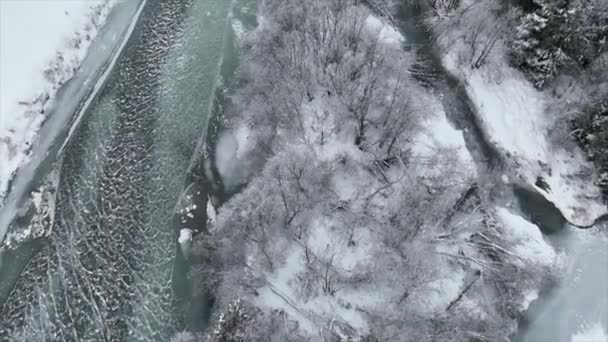 Вид Сверху Беспилотника Северной Норвегии — стоковое видео