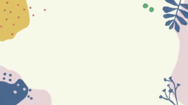 soyut el çizimi şekiller çerçeve kenarlığı canlandırılmış arkaplan