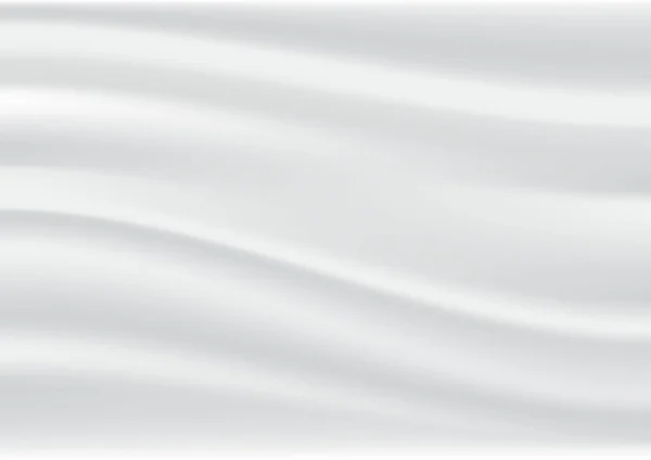 Liscio Elegante Seta Bianca Raso Tessuto Lusso Texture Può Utilizzare — Vettoriale Stock