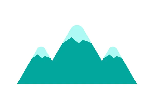 Mountain Icon White Background — Stock Vector