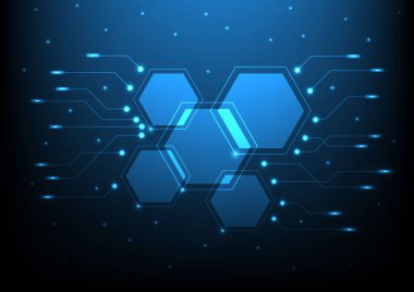 Teknoloji arka planı Yüksek teknoloji iletişim konsepti yenilik soyut arka plan çizimi