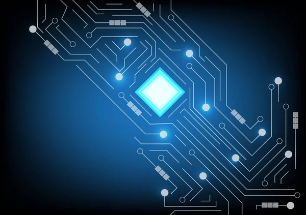 Φόντο Τεχνολογίας Πίνακα Κυκλωμάτων Ψηφιακό Σύστημα Σύνδεσης Δεδομένων Υψηλής Τεχνολογίας — Διανυσματικό Αρχείο