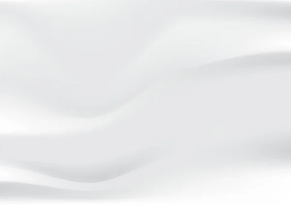 Bílá Saténová Tkanina Gradient Vektorové Pozadí Ilustrace Abstraktní Barevné Tapety — Stockový vektor