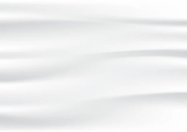要旨白い布の質感の背景 柔らかい波と白い布の背景の抽象 — ストックベクタ