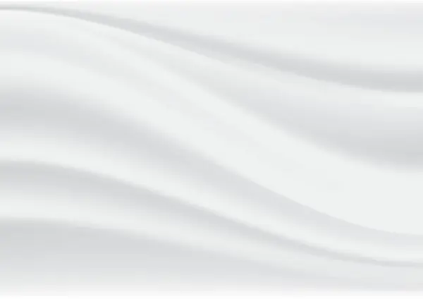 Bílá Hedvábná Tkanina Zmačkaná Textilní Pozadí Vektorová Ilustrace — Stockový vektor