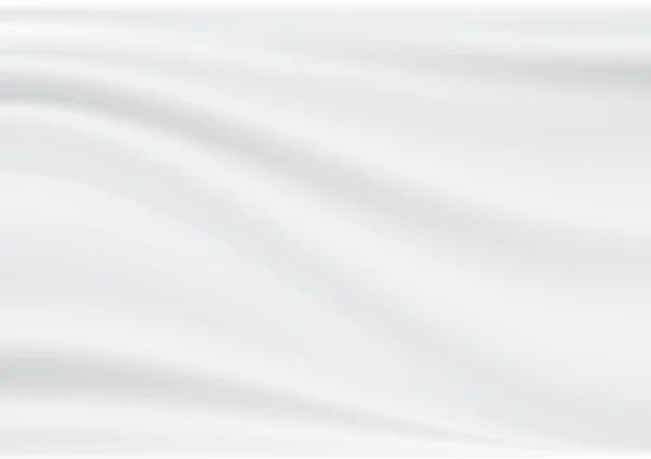 Bianco Tessuto Increspato Texture Sfondo Astratto Pieghe Raso Cotone Onda — Vettoriale Stock