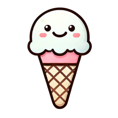 Mutlu dondurma ikonu
