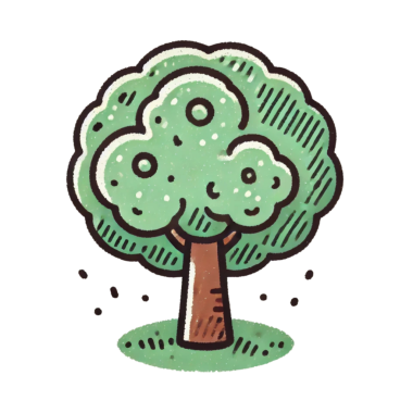 parlak yeşil ağaç simgesi