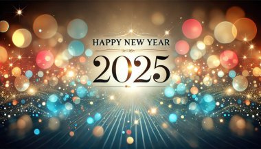 Mutlu yıllar 2025: Bokeh Bliss