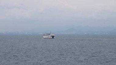 Banten Limanı 'ndan Bakauheni Limanı Lampung' a feribot geliyor.