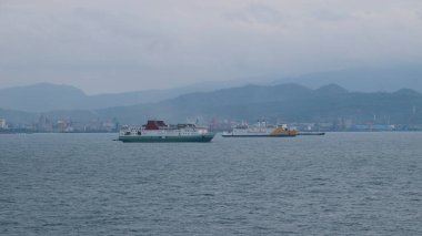 Banten Limanı 'ndan Bakauheni Limanı Lampung' a feribot geliyor.