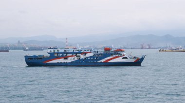 Banten Limanı 'ndan Bakauheni Limanı Lampung' a feribot geliyor.