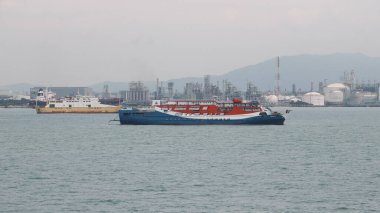 Banten Limanı 'ndan Bakauheni Limanı Lampung' a feribot geliyor.