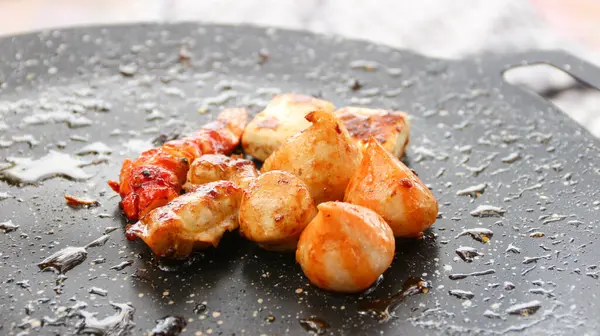 Gıda, sebze, tazelik, öğle yemeği, et, uzmanlık, gelenek, ABD, varyasyon, dikey, sos, deniz ürünleri, yatay, biftek, gurme, yemek, akşam yemeği, brokoli, malzeme, ev yapımı, ızgara