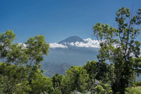 Vacker Utsikt Över Vulkanen Agung Bali Indonesien Resebegrepp — Stockfoto