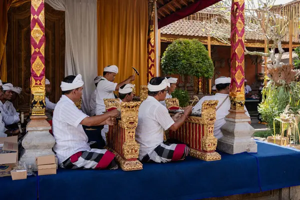 Bali Indonesia Mayo 2023 Ceremonia Balinesa Templo Ubud — Foto de Stock
