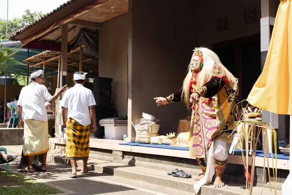 Bali Indonesia Maggio 2023 Cerimonia Danza Rituale Nel Tempio Ubud — Foto Stock