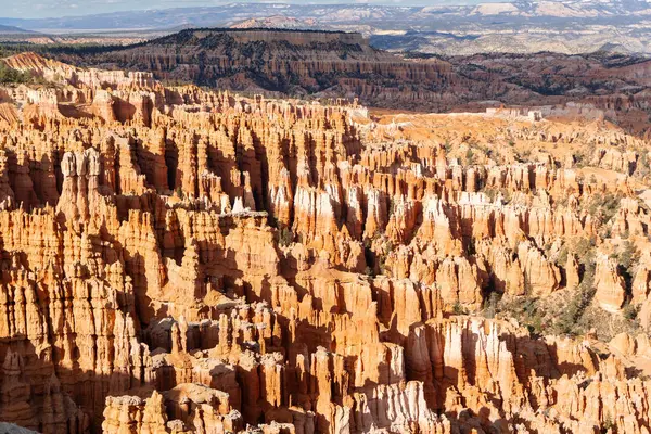 Güneşli bir günde Bryce Canyon Ulusal Parkı 'nda harika kaya oluşumları