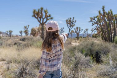 Joshua Tree Ulusal Parkı, ABD, Kaliforniya 'da Çocuk