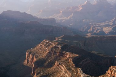 Grand Canyon Ulusal Parkı, Arizona, ABD. Büyük Kanyon 'un manzarası