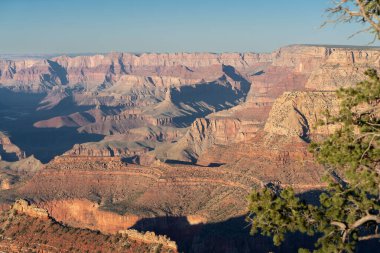 Grand Canyon Ulusal Parkı, Arizona, ABD. Büyük Kanyon 'un manzarası