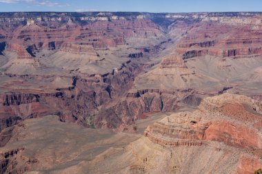 Grand Canyon Ulusal Parkı, Arizona, ABD. Büyük Kanyon 'un manzarası