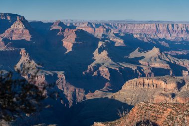 Grand Canyon Ulusal Parkı, Arizona, ABD. Büyük Kanyon 'un manzarası