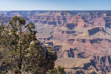 Grand Canyon Ulusal Parkı, Arizona, ABD. Büyük Kanyon 'un manzarası