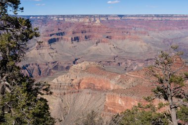 Grand Canyon Ulusal Parkı, Arizona, ABD. Büyük Kanyon 'un manzarası