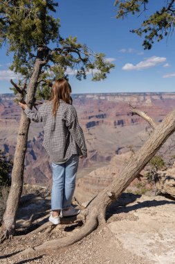 Arizona 'daki Büyük Kanyon' da bir kadın.. 