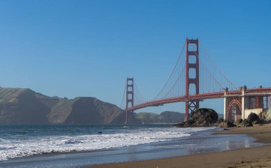 Golden Gate Köprüsü, San Francisco, California, ABD. 