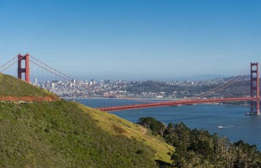Golden Gate Köprüsü, San Francisco, California, ABD. 