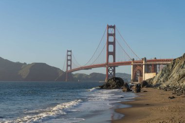 Golden Gate Köprüsü, San Francisco, California, ABD. 