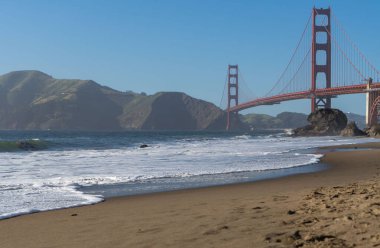 Golden Gate Köprüsü, San Francisco, California, ABD. 