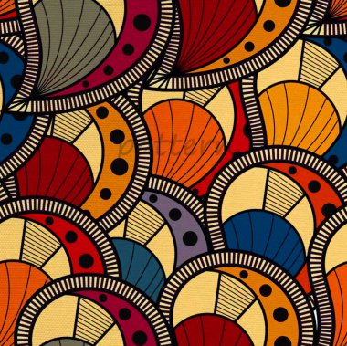 el çizimi soyut arkaplan ile kusursuz vektör dokusu.