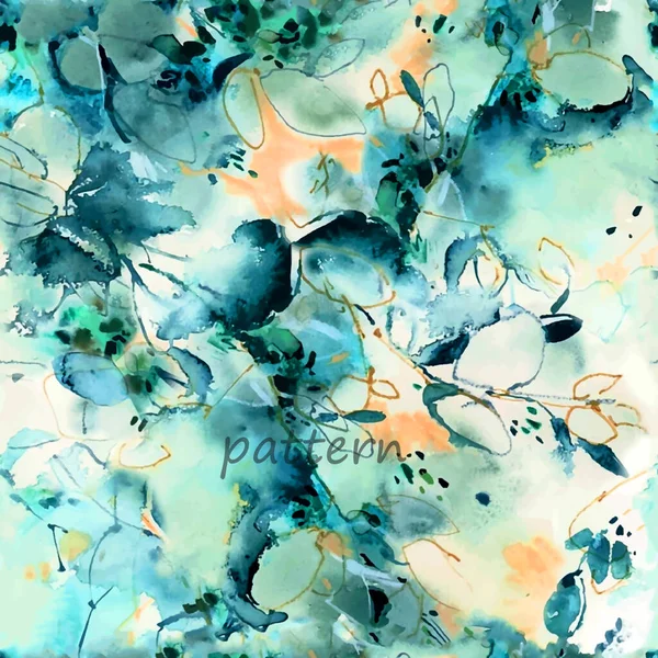 Naadloos Patroon Met Abstracte Bloemen — Stockfoto
