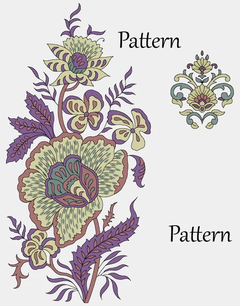 Vektor Florales Muster Mit Blumen — Stockfoto