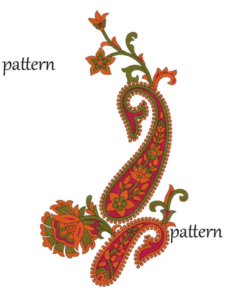 繊維の設計のための乾燥したブラシの細部の新しい考えの美しい赤い植物の花のイラスト — ストック写真